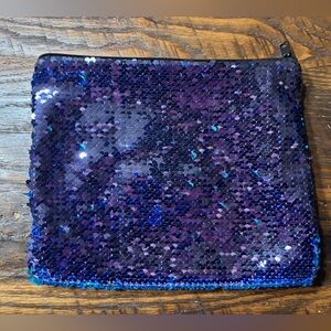 8” x 10” Sequin Pouch (Purple and Blue)
